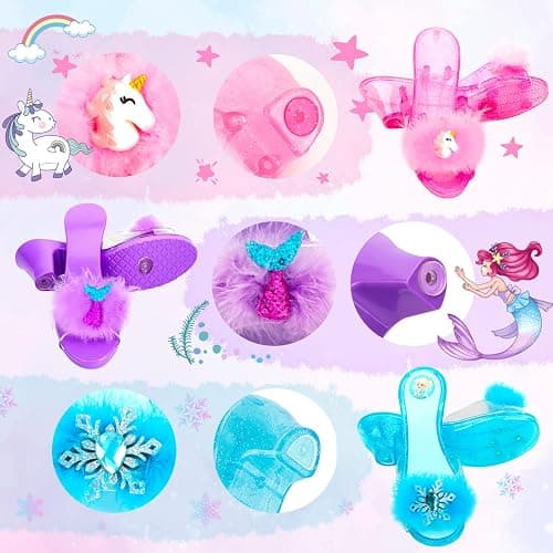 HAMSILY Princess Dress Up for Girl 3 4 5 6 Years Old Birthday Gifts Toys | Toddler Dress Up Clothes Shoes Jewelry Set, Princess Costume Include Unicorn Mermaid, Pretend Play for Little Girls Age 3-6 thumbnail 6