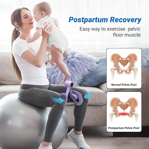 MERACH Thigh Trainer, Pelvic Floor Muscle Trainer, Inner Thigh Exercise Workout Equipment for Home Gym, Pelvic Floor Strengthening Women thumbnail 3