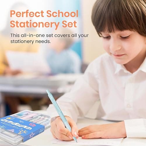 Cute Mechanical Pencil Set, 4 Pcs Pastel Mechanical Pencils 0.7 & 0.5mm with 4 Tube Leads Refills, 3 Erases & 1 Box Eraser Refills, Aesthetic pencils for Girl Boy, Back to School Supplies-Pastel - Retractable thumbnail 5