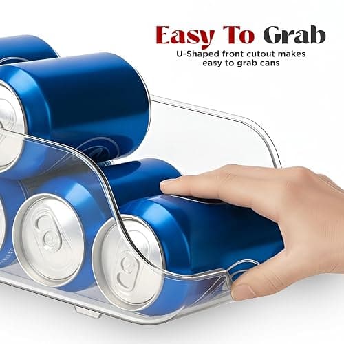 Utopia Kitchen Soda Can Organizer and Dispenser for Refrigerator/Pantry - Durable Can Storage Organizer Fridge & Kitchen Organization - (Clear, Set of 2) thumbnail 5