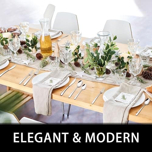 49-Piece Silverware Set with Organizer, Heavy Duty Stainless Steel Flatware for 8, Cutlery Utensil Sets with Steak Knives, Rust-proof, Mirror Polished, Dishwasher Safe thumbnail 6