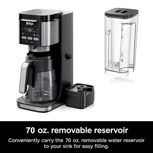 Ninja DualBrew Pro Hot & Iced Coffee Drip Coffee Maker (Renewed) | Compatible with K-Cup Pods | 3 Brew Styles (Classic, Rich, & Iced) | 70oz Removable Reservoir & Dishwasher Safe | Black | 14-Cup thumbnail 6