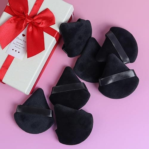 BEAKEY 12pcs Powder Puffs for Face Powder Triangle Powder Puff for Loose and Cosmetic Foundation, Makeup Puff for Contouring, Cloud Kiss Beauty Makeup Tools, Stocking Stuffers for Women thumbnail 9