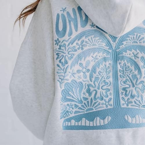 Sastianaen Cute Graphic Hoodies for Teen Girls Y2k Oversized Print Hoodie Vintage Preppy Pullover Sweatshirt thumbnail 2
