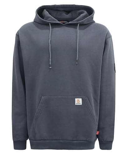 BOCOMAL FR Hoodies Pullover 10.5oz Cotton Fleece Flame Resistant Hooded Sweatshirts - Image 1