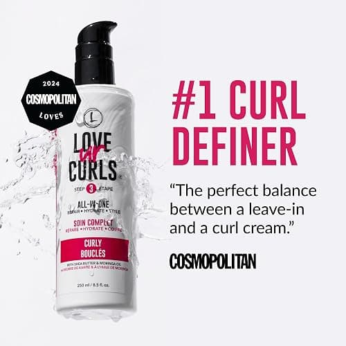Love Ur Curls - Shampoo & Conditioner Set with All in One Curl Cream Styler for Curly Hair, 3 Step System for Repair and Moisturizing thumbnail 9