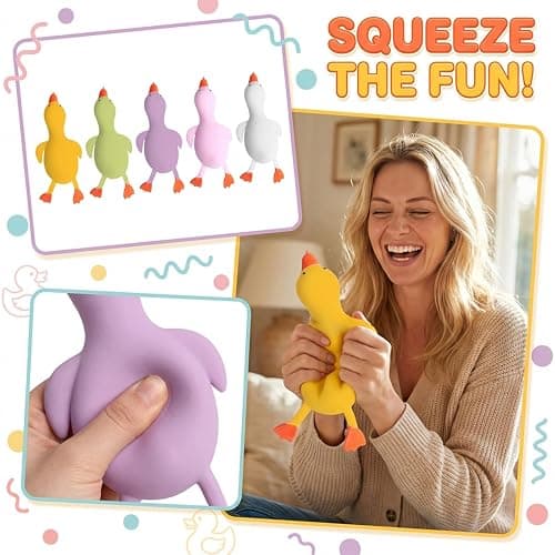 Cute Duck Squishy Sugar Stress Ball Squishy and Moldable Slow Rise Relaxing Sensory Fidget Stress for Anxiety Relief thumbnail 6