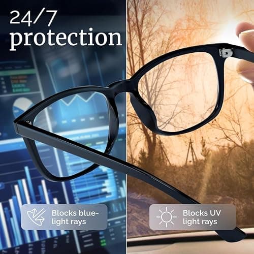 livho High Tech Blue Light Glasses - Advanced Blue Light Blocking Computer Glasses - Screen Fatigue & UV Protection thumbnail 5