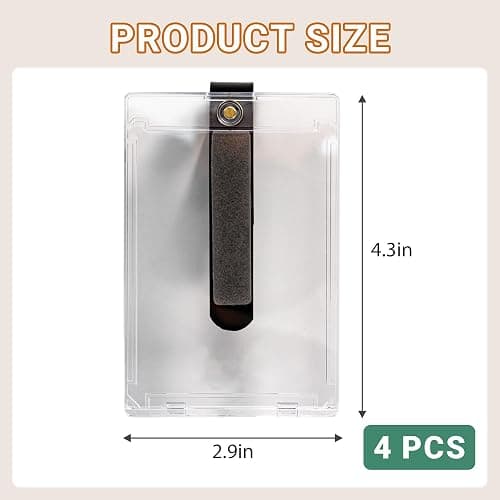 Yuoyar 4 Packs Magnetic Car Picture Holder for Visor - Car Photo Holder with Clips for Easy Display - Visor Clip Photo Frame for 3 Inch Photos thumbnail 7