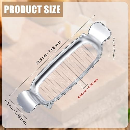 Stainless Steel Cheese Cutter and Butter Slicer - Multifunctional Kitchen Food Tool for Block Cheeses and Butter thumbnail 2