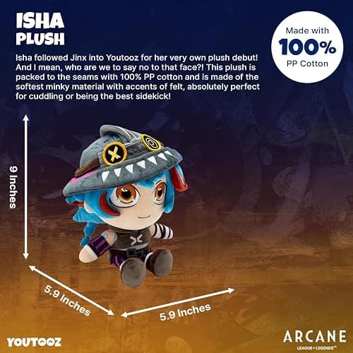 Youtooz Isha Plush 9 Inch, Official Arcane Plush Toy, Soft Collectible Isha Stuffed Figure from Arcane thumbnail 2
