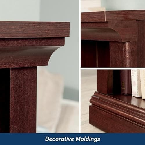 Sauder Miscellaneous Storage 3-Shelf Bookcase/ Book shelf, Select Cherry finish - Select Cherry Finish thumbnail 7