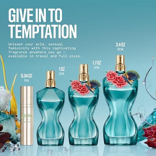Jean Paul Gaultier La Belle Paradise Garden Eau de Parfum for Women - Long Lasting Floral Amber Women's Perfume with Blue Water Lily, Iris & Vanilla - Designer Fragrance Spray thumbnail 6