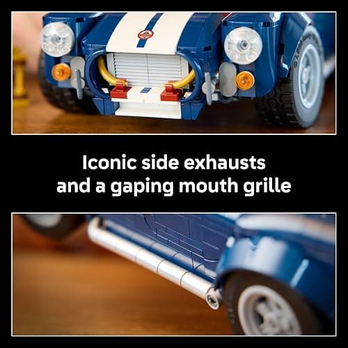 LEGO Icons Shelby Cobra 427 S/C Car Building Set for Adults - Bedroom, Office, or Book Shelf Decor for Sports Car Fans, Ages 18+ - Gift Idea for Birthdays - 10357 thumbnail 6