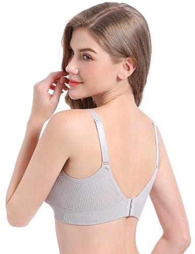 Suekaphin 5PACK Nursing Bra Wireless Bra Maternity Pregnancy Breastfeeding Bra for Women thumbnail 8