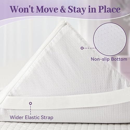 SINWEEK 3 Inch Gel Memory Foam Mattress Topper Full Size, Ventilated High Density Pad for Back Pain, Bed Topper with Removable Soft Cover, CertiPUR-US Certified thumbnail 6