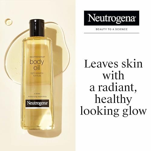 Neutrogena Body Oil, Light Sesame Formula, Fragrance Free, Lightweight Moisturizing Body Oil for Silky, Soft Skin, Non-Greasy Hydration, 8.5 fl oz Bottle, 1 Count thumbnail 2