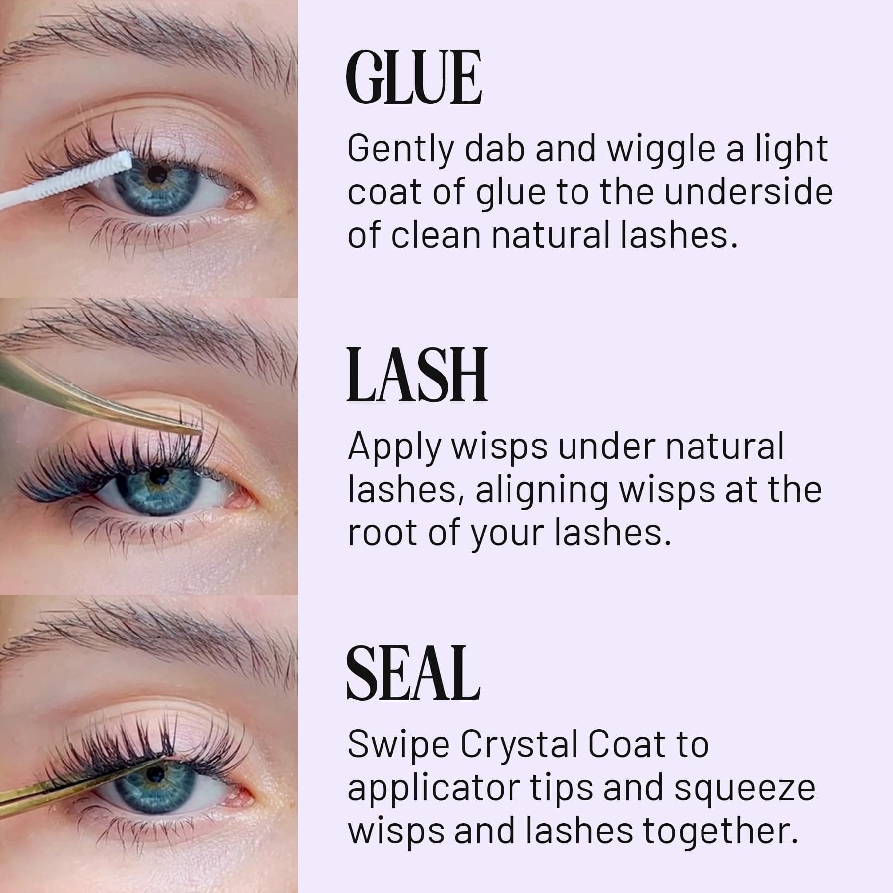 Lilac St - Eternal Bond (Black) - Lash Cluster Glue - Quick Dry Formula - Mini Mascara Wand Applicator - Strong & Flexible Hold - Waterproof - Sensitive Eyes Safe - Cruelty Free, Vegan, Women Founded thumbnail 3