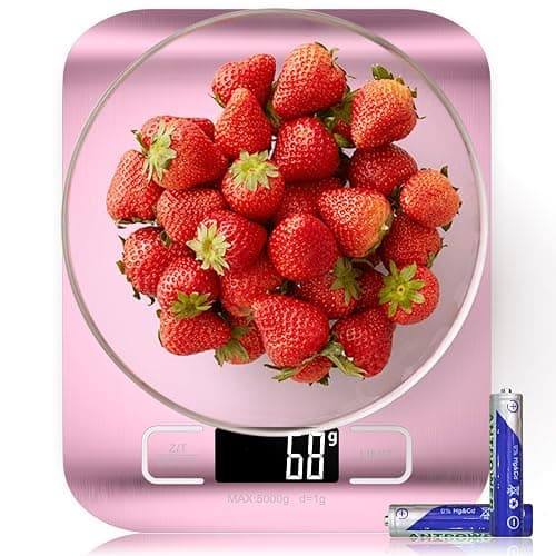 Küchenwaage Professionelle,GeeRic 10KG Küchenwaage mit LCD Display Digitalwaage, Briefwaage mit Großer Edelstahl Wiegefläche, Flüssigkeitsmessung, hohe Präzision auf bis zu 1g, Tara-Funktion - Image 1