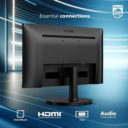 Philips 221V8LB 22 inch Class Thin Full HD (1920 x 1080) Monitor, 100Hz Refresh Rate, VESA, HDMI x1, VGA x1, LowBlue Mode, Adaptive Sync, 4 Year Advance Replacement Warranty thumbnail 4