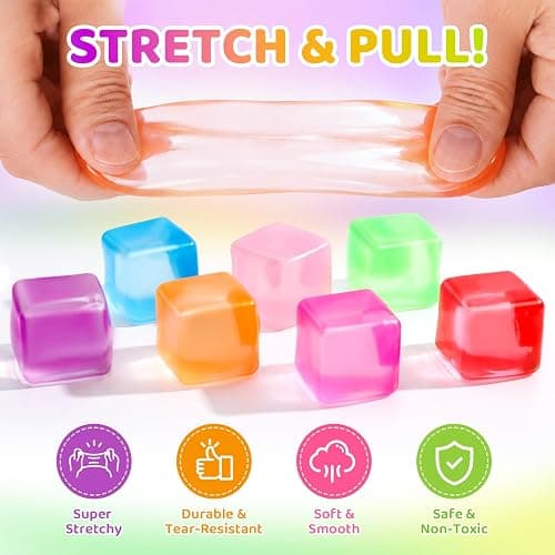 24 Pack Stress Cube, Mini Cube Squishy Squeeze Stress Balls for Anxiety | Slow Rise Squishy Cube for Adults Kids , Bulk Taba Squish Fidget Toys for Classroom Prizes Party Favors thumbnail 2