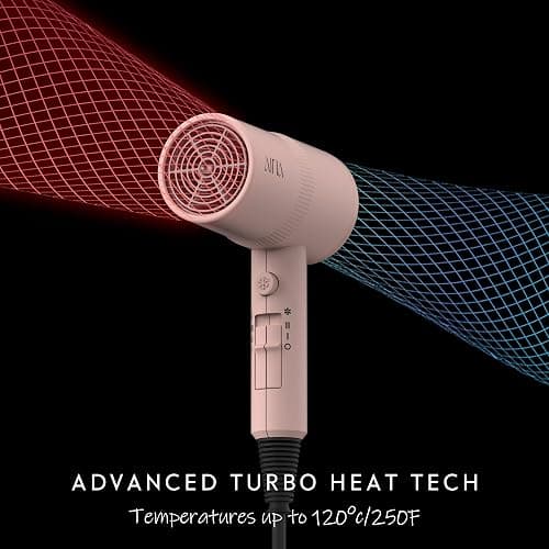 AINA Hair Dryer with Diffuser, Blow Dryer for Women | Advanced Ionic Technology, Ceramic Coating | Cold Shot Features Turbo Heat for Fast Drying and Shine 110V/ALCI (Babe Pink) thumbnail 4