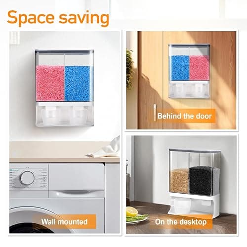 Conworld Laundry Detergent Dispenser, Scent Booster Beads Dispenser for Laundry Room Organization, Suitable for Beads, Stain Remover Powder thumbnail 7