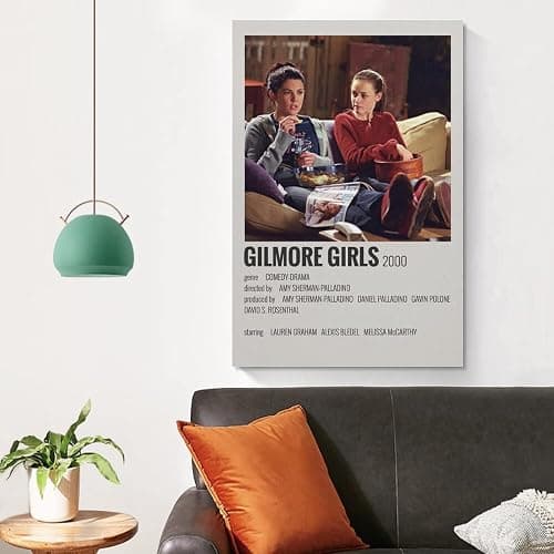 ENZD Gilmore Girls Tv Show Poster Posters for Room Aesthetic 90s Canvas Art Poster and Wall Art Picture Print Modern Family Bedroom Decor Posters 12x18inch(30x45cm) thumbnail 4