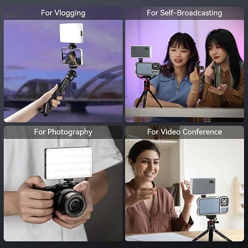 SMALLRIG RGB Video Light, RM120 Portable on Camera Light, 5000mAh 2500K-8500K CRI 98+, Éclairage de Vidéoconférence Professionnel Full Color LED Light Panel pour Vlog, Photography - 3808 thumbnail 8
