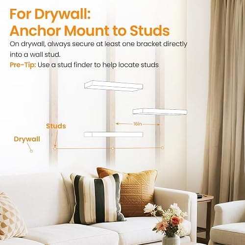 BAYKA Floating Shelves for Wall, Wall Mounted Rustic Wood Shelves for Bathroom, Bedroom, Living Room, Kitchen, Hanging Shelf for Books/Storage/Room Decor with 22lbs Capacity (Black, Set of 3, 15.7in) thumbnail 6