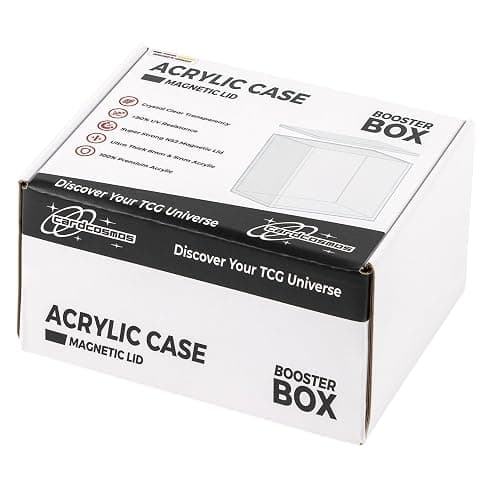 cardcosmos Premium Acryl Aufbewahrungsbox für Pokémon Booster Boxen 5 mm Acryl Case mit UV-Schutz, magnetischem Schnellverschluss, säurefrei und kratzfest – Sichere & stilvolle Präsentation thumbnail 8