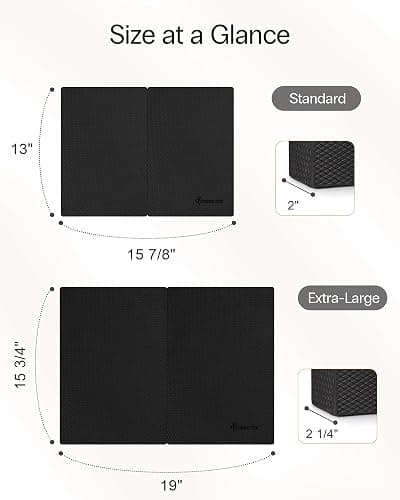 StrongTek 2-in-1 Foam Balance Pad and Kneeling Pad, Non-Slip | Supportive Cushioning, Core Stability Training, Yoga and Pilates, Physical Therapy and Rehab, Medium and Large Sizes thumbnail 6