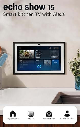 Amazon Echo Show 15 (newest gen), Full HD 15.6" smart display with built-in Fire TV and Alexa Voice Remote, with Alexa+ Early Access thumbnail 9