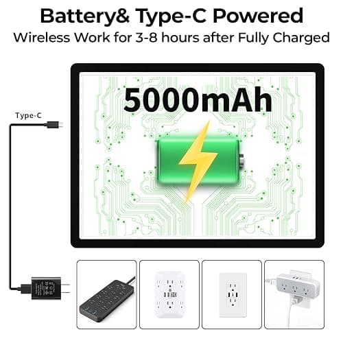 Zocelight Rechargeable A2 Light Pad 25.2" x 18.4",Magnetic Light Board for Diamond Painting,Physical Buttons,US Adapter,3 Colors,Stepless Dimming Light Box for Tracing, Light Table Sketching,Drawing thumbnail 3