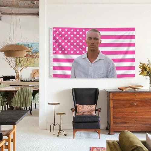 Funny Flags for Drew Starkey Fans Room College Dorm Bedroom Wall Tapestry Decor for Indoor and Outdoor Party Decoration Banner Poster Gift thumbnail 2