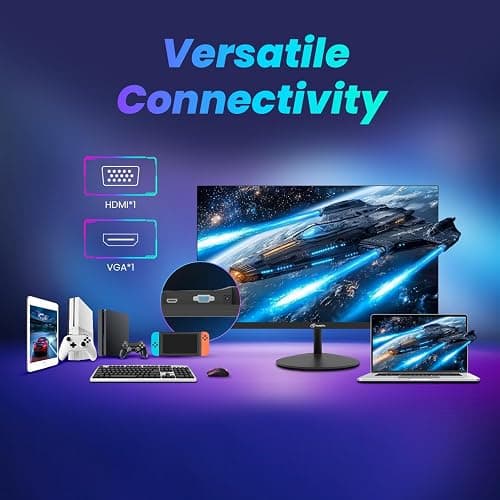 ArcticPro 22 inch 100Hz Monitor, Full HD (1920 x 1080p) Computer Monitor, 105% sRGB, 3000:1 Contrast, 3-Sided Frameless, Ultra Slim, VESA, LowBlue Mode, Tilt Adjust, HDMI *1, VGA*1 thumbnail 7