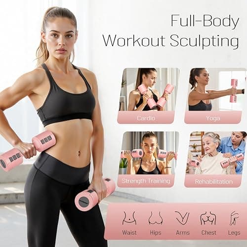 EAST MOUNT Adjustable Hand Dumbbell for Women 5lb Dumbbells Set of 2, 4 in 1 Small Dumbbell Set Each 2lb 3lb 4lb 5lb Free Weights thumbnail 7