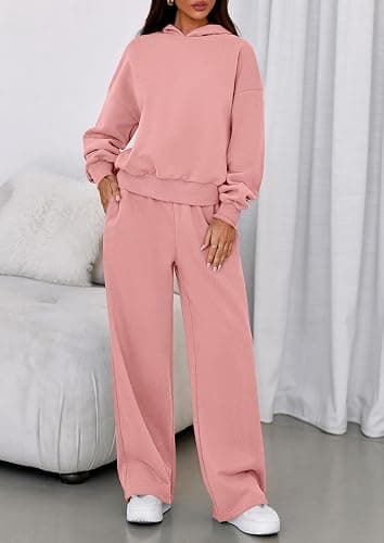 PRETTYGARDEN Womens Sweatsuits 2 Piece Set 2025 Casual Winter Long Sleeve Hoodie Loose Wide Leg Sweatpants Fall Tracksuit thumbnail 7