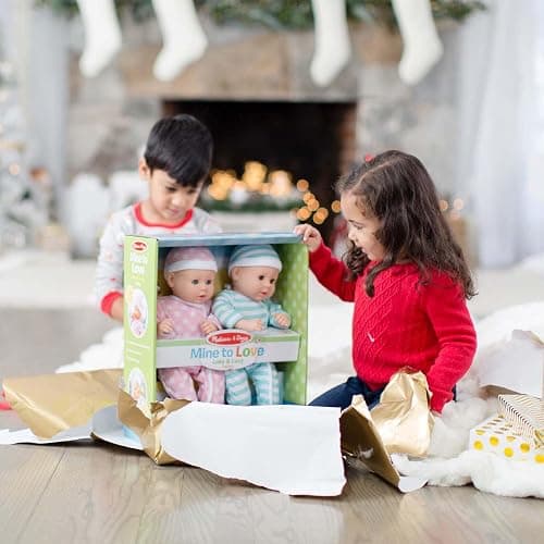 Melissa & Doug Luke & Lucy Twin Toy Baby Dolls I Twin Dolls Boy and Girl |Baby Doll Accessories I Pretend Play I Age 18 Months to 5 Years I Babydolls for Girls | Gift for Girls and Boys thumbnail 5