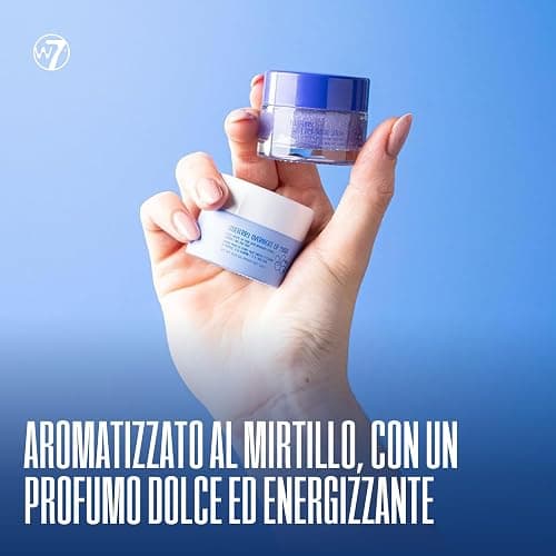 W7 Scrub labbra + maschera notte Sweet Dreams - Set da 2 pezzi - Aroma mirtillo - Esfolia, ristora, lenisce e idrata thumbnail 3