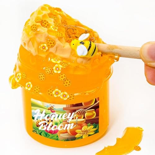 DIY Clay Honey themed slime(7oz) - Jelly Textured Slime - Handmade Slime - ASMR Slime thumbnail 3