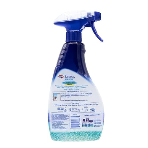 Clorox Scentiva Fabric Refresher Spray for Household Home Fabrics, Odor Refreshing Spray for Upholstery, Curtains, Bedding and Carpets, Pacific Breeze Coconut Scent, 16.9 Fl Oz thumbnail 2