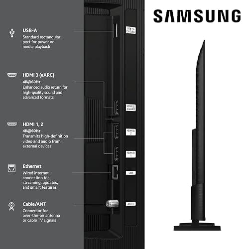 SAMSUNG 85-Inch Class QLED Q7F Series Samsung Vision AI Smart TV (2025 Model, 85Q7F) Quantum HDR, Object Tracking Sound Lite, Q4 AI Gen1 Processor, 4K upscaling, Gaming Hub, Alexa Built-in thumbnail 3