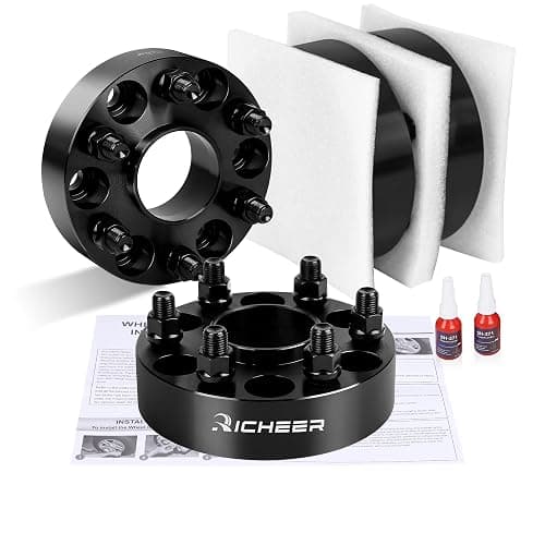 Richeer 4 PCS 1.5 inch HubCentric Wheel Spacers 6x120 with 14x1.5 Studs & 66.9mm Bore fit for 2015-2023 Colorado Canyon thumbnail 7