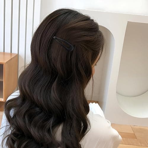 Cptots Small Hair Barrettes For Women No Slip Metal Snap Clips For Thin And Fine Hair,Matte Black,20 PCS,1.97 x 0.5 Inch. thumbnail 5