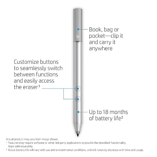 HP Digital Pen for Touchscreen Computers, Laptops and Tablets (Natural Silver) thumbnail 2