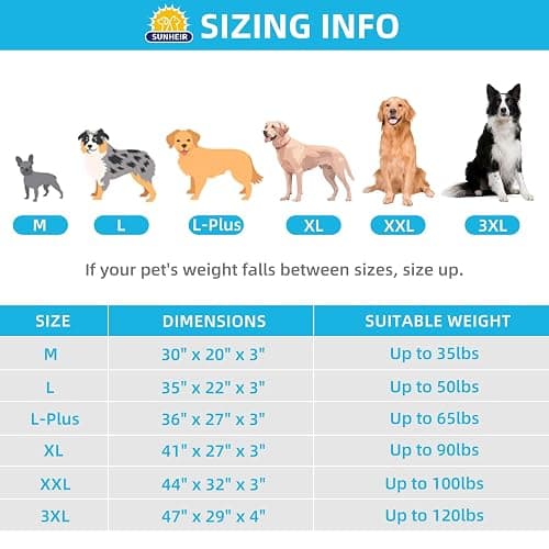Sunheir Orthopedic Dog Bed for Large Dogs - Big Waterproof Dog Crate Bed with Removable Washable Cover, Egg Crate Foam Support, Anti-Slip Bottom, Deluxe Plush Pet Bed Mat (Grey) thumbnail 4