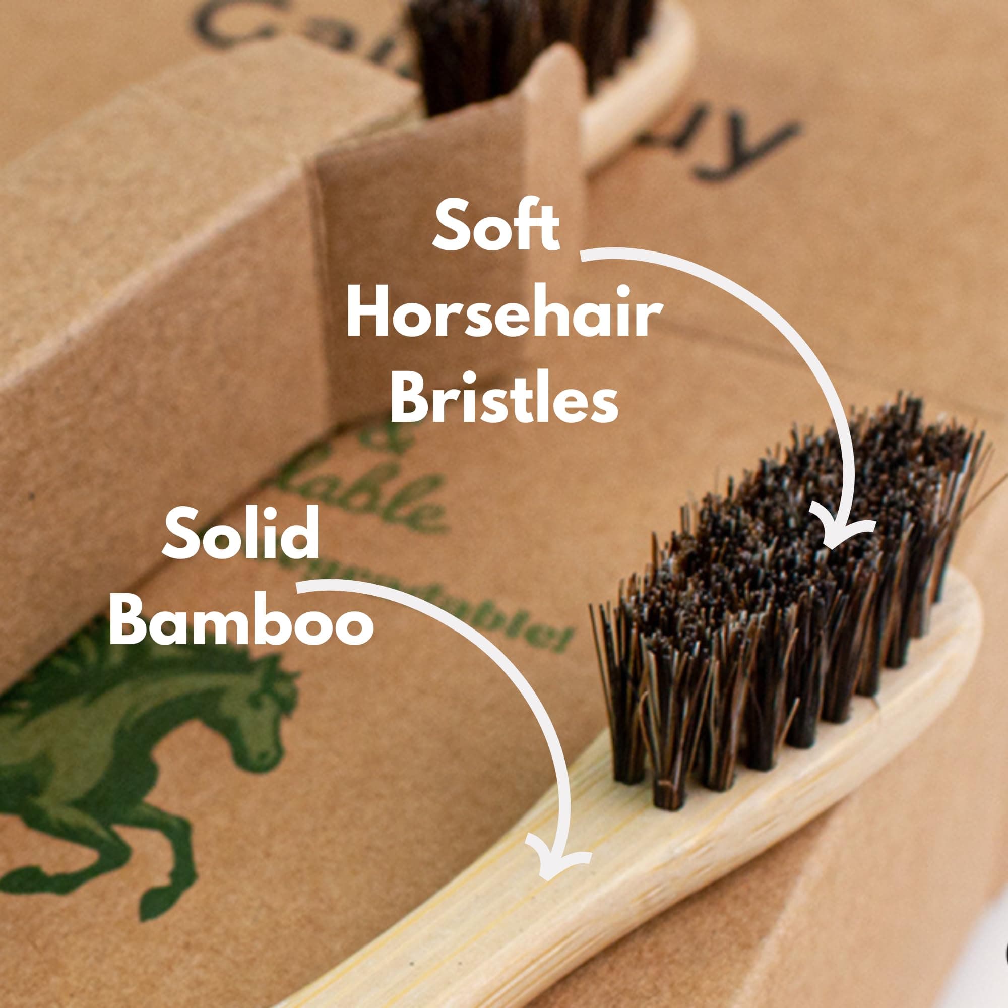 Gaia Guy Soft Natural Bristle Bamboo Toothbrush (NO Nylon - Horse Hair ONLY) - Totally Compostable & Biodegradable Soft Horsehair Bristle and Bamboo Toothbrushes - Zero Waste & Plastic-Free thumbnail 6