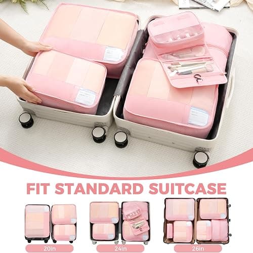 BAGAIL 9 Set Packing Cubes with Packing List Luggage Packing Organizers for Travel Accessories thumbnail 8