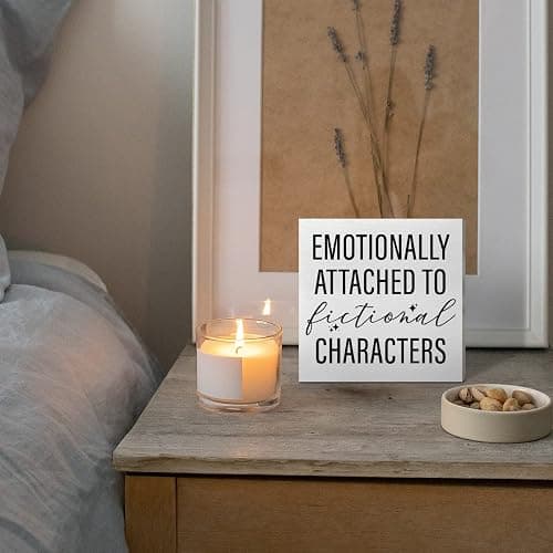 Bookish Desk Decor, Book Lover Nook Wooden Box Sign | Gifts for Book Lovers Worms Nerds Readers Librarians Bookish, Bookshelf Book Nook Home Bedroom Desk Decor thumbnail 5
